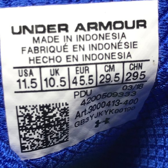 NEW Under Armour Highlight MC Blue White Cleats - Picture 7 of 7